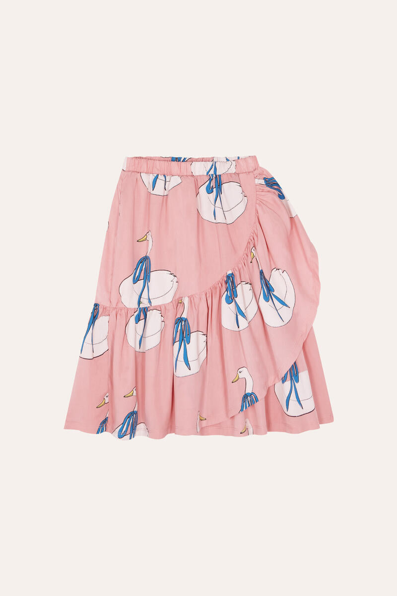 Swans Allover Print Skirt