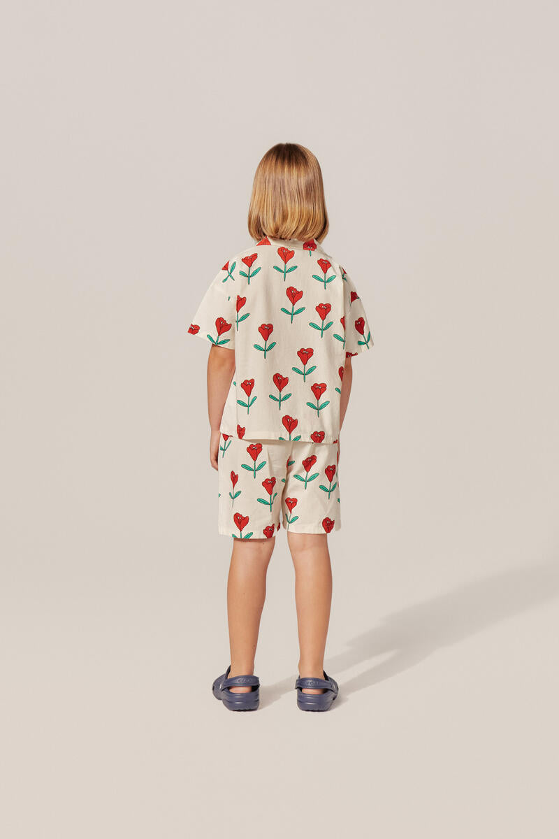 Tulips Allover Print Shorts