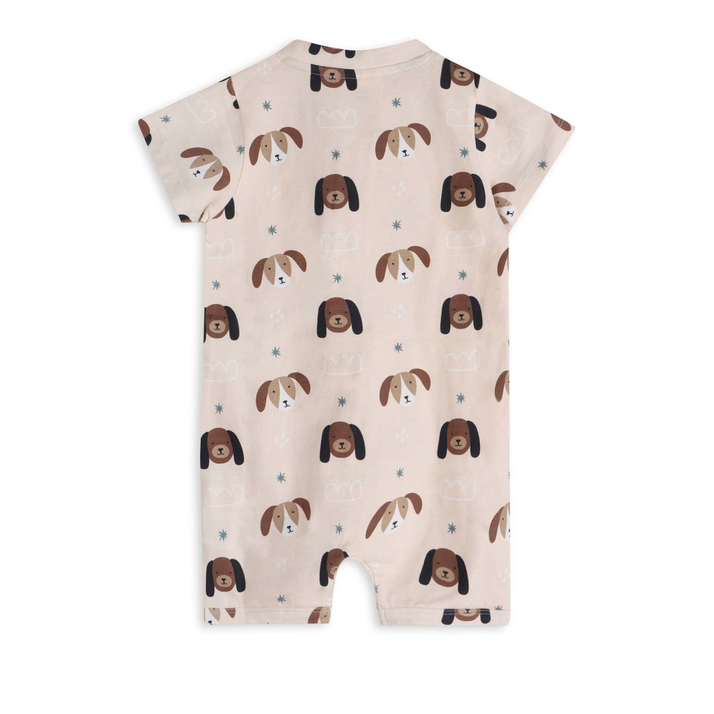Doggies Baby Zipper Romper (Organic Jersey)