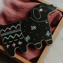 Load image into Gallery viewer, Dog Shaped Chalk Board / with Chalk
