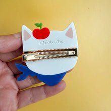 Load image into Gallery viewer, Apples Kitty Cat Alligator Hair Clip