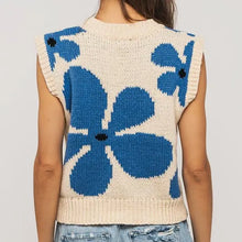 Load image into Gallery viewer, Floral Sweater Vest - Cream