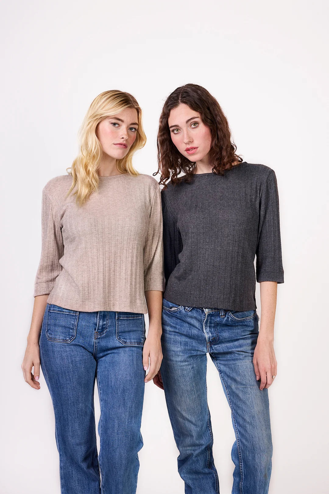 Vegan Cashmere Boatneck Sweater - Two Colors