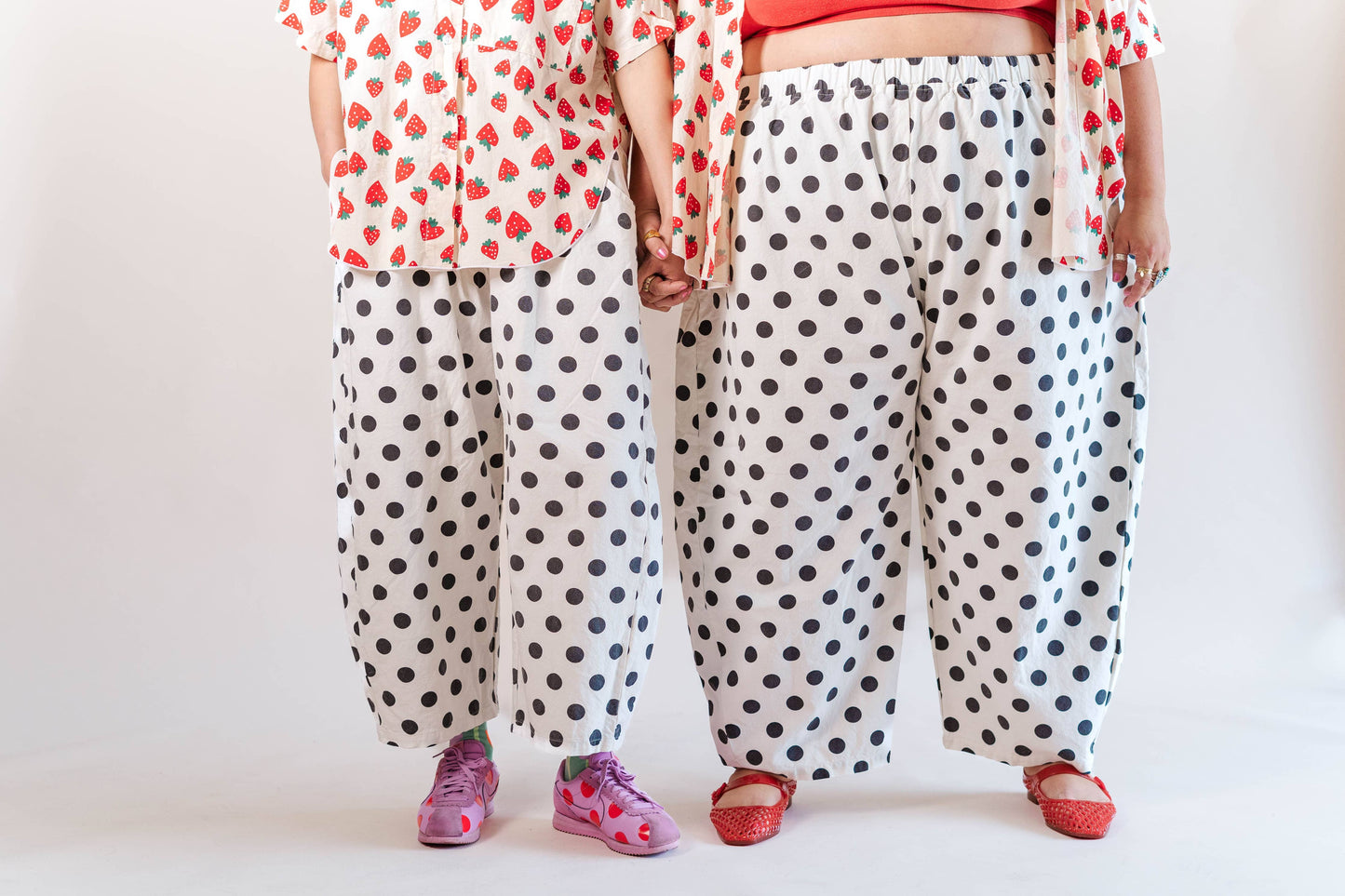 White/Black Dot Balloon Pant