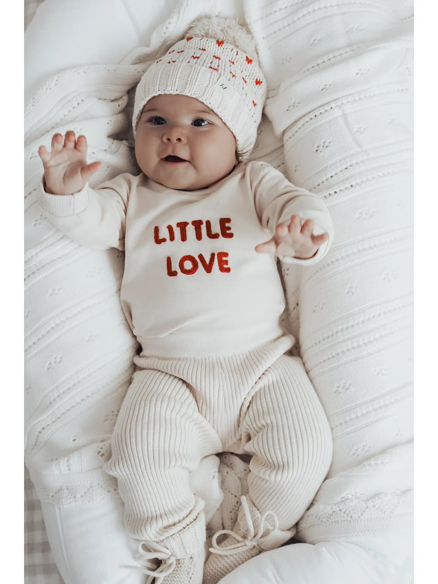 Baby Rib Leggings - Cream