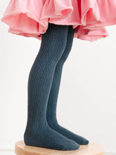 Load image into Gallery viewer, Cable Knit Tights - French Blue
