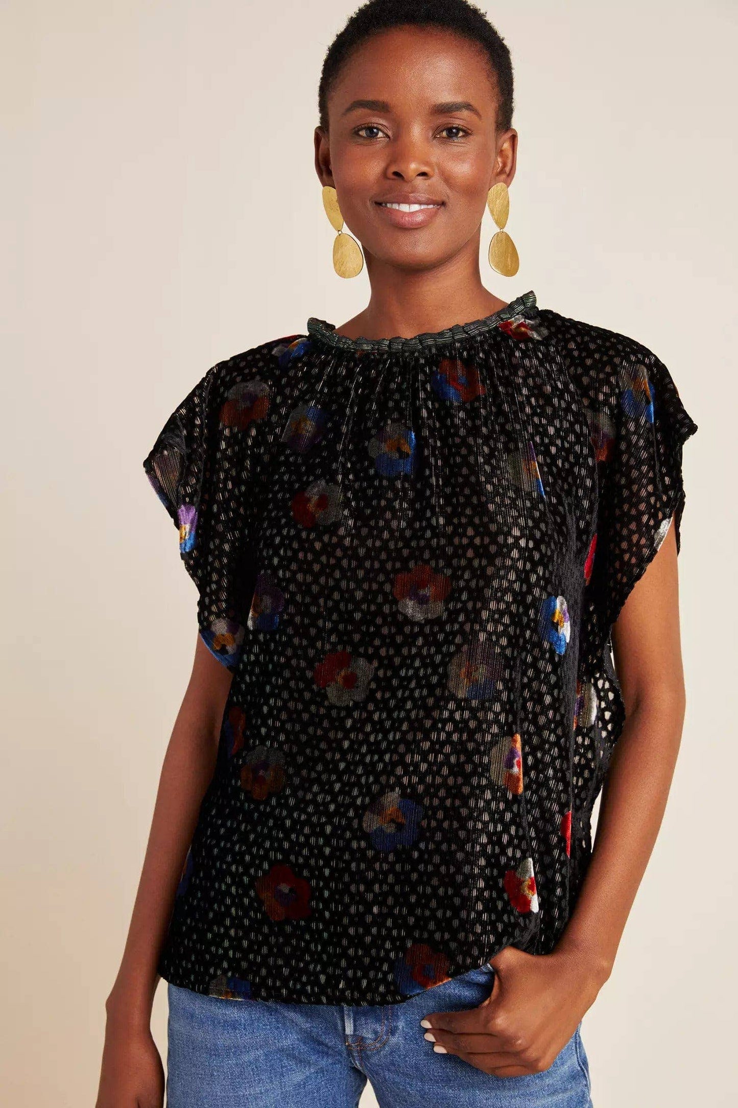 Kelton Velvet Blouse-Elektra Pansey