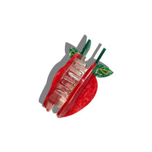 Load image into Gallery viewer, Hand-Painted Big Apple Claw Hair Clip