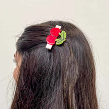 Load image into Gallery viewer, Cherries Alligator Hair Clip Set