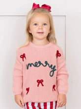 Load image into Gallery viewer, Merry Bows Oversized Sweater