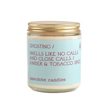 Load image into Gallery viewer, Ghosting (Amber & Tobacco Spice) Glass Jar Candle