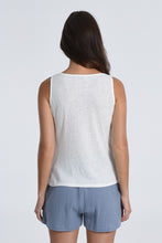 Load image into Gallery viewer, Asymmetric Overlay Tank Top - White
