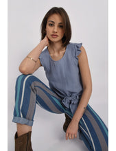 Load image into Gallery viewer, Front Knotted Top - Blue
