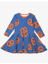 Load image into Gallery viewer, Organic Pretzel Print Skater Dress