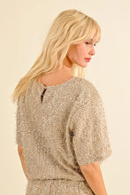 Load image into Gallery viewer, S/S Sequined Top