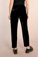 Load image into Gallery viewer, Velvet Cigarette Pants - Black