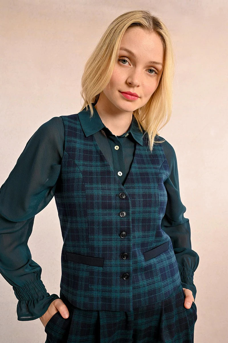 Blackwatch Plaid Vest – Bella Vita