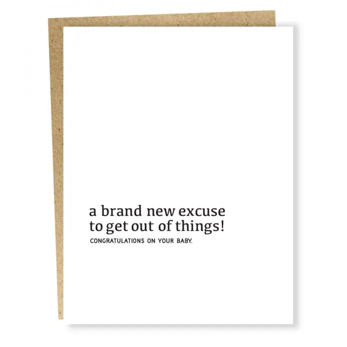 New Excuse Card
