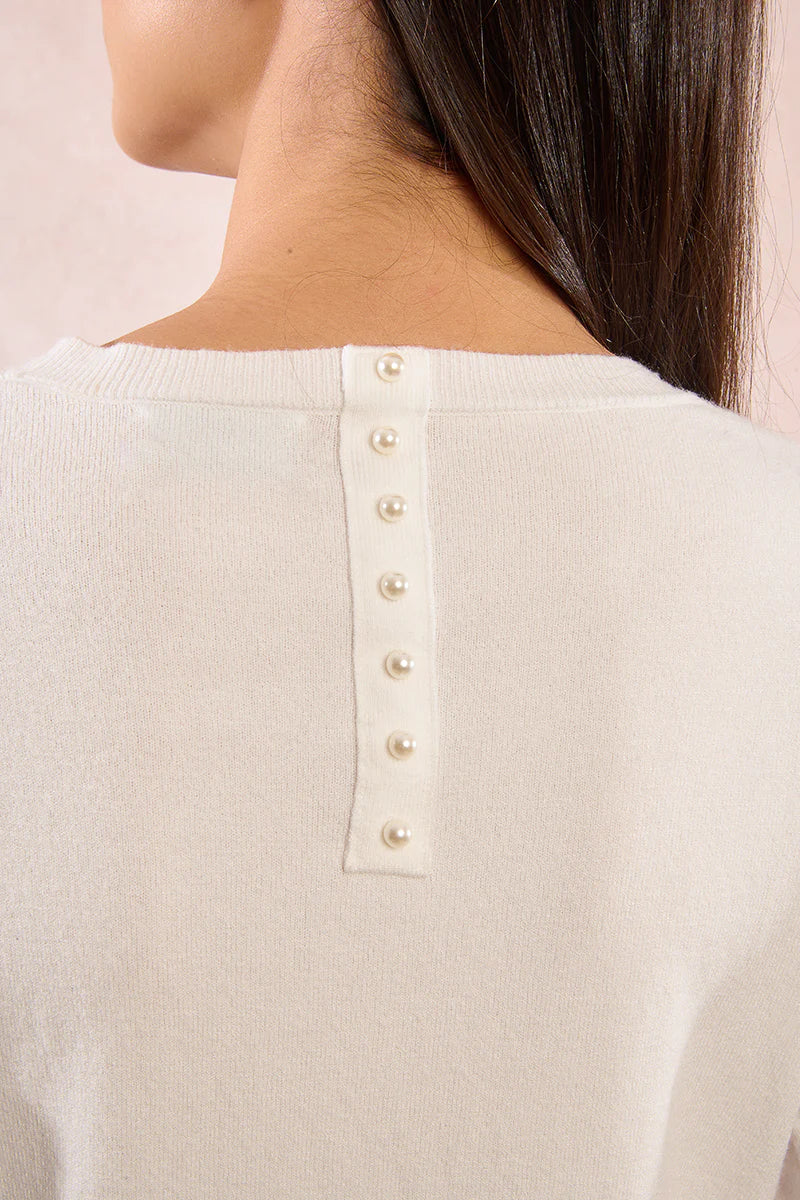 L/S Knitted Sweater - Off White