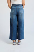 Load image into Gallery viewer, High Rise Wide Leg Braided Waistband Denim - Bolti