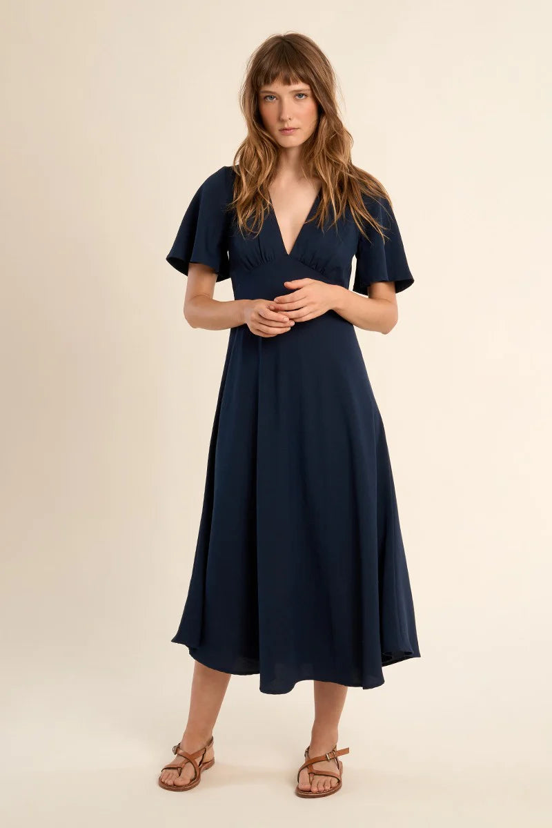 Classic V-Neck Dress