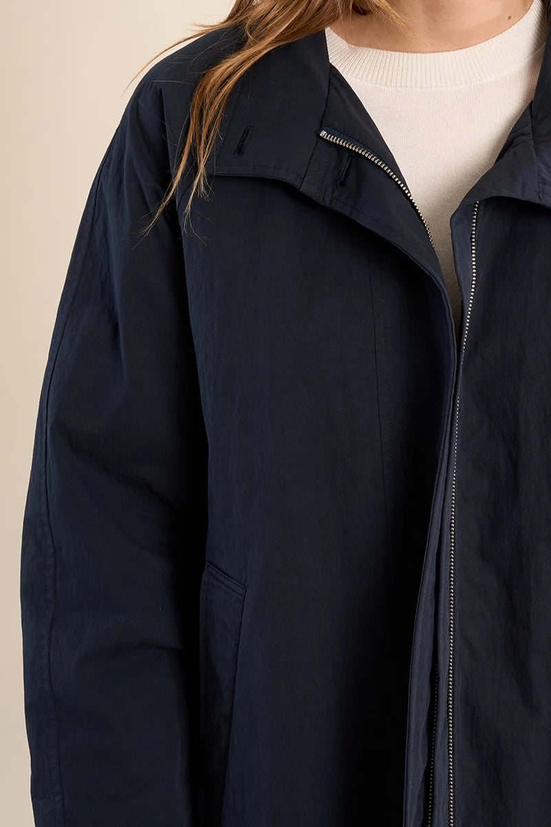 Short Oversized Trench Coat