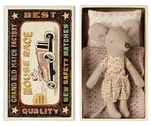 Load image into Gallery viewer, Little Sister Mouse in Matchbox