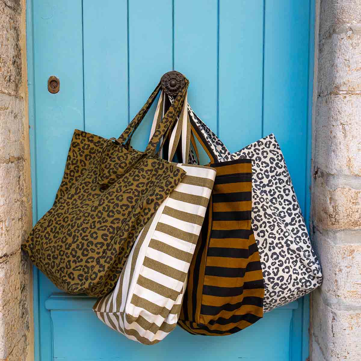 Elisabeth Tote Bag - Cumin Stripe