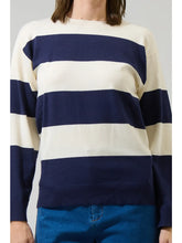 Load image into Gallery viewer, Hebrony Color Block Striped Sweater