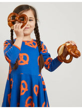 Load image into Gallery viewer, Organic Pretzel Print Skater Dress