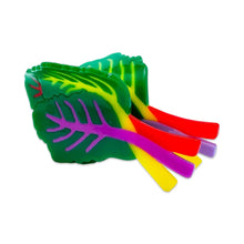 Load image into Gallery viewer, Large Rainbow Chard Hair Claw Clip