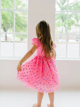 Load image into Gallery viewer, Olivia Dress Pink Confetti