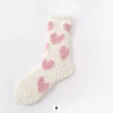 Load image into Gallery viewer, Fuzzy Heart Socks
