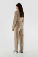 Load image into Gallery viewer, Velvet Stretch Pants - Beige
