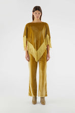 Load image into Gallery viewer, Velvet Stretch Pants - Gold
