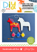 Load image into Gallery viewer, DIY Ceramic Ornament Kit – Dala Horse
