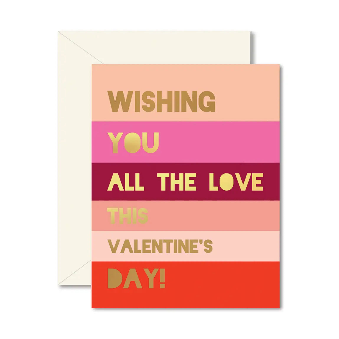 Valentines Colorblock Greeting Card