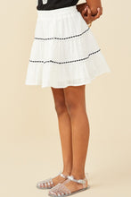 Load image into Gallery viewer, Girls Crochet Ribbon Trimmed Textured Skirt