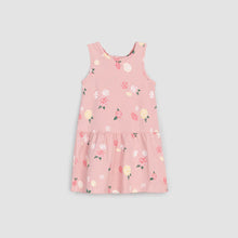 Load image into Gallery viewer, Flower Print Racerback Jersey Dress