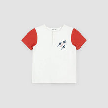 Load image into Gallery viewer, Short-Sleeve Henley Top - Air Show