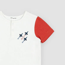 Load image into Gallery viewer, Short-Sleeve Henley Top - Air Show
