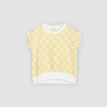 Load image into Gallery viewer, Canary Beachcomber Print Ruffle Sweatshirt
