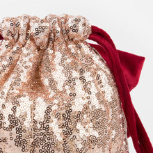 Load image into Gallery viewer, Pink Sequin Bow Bag