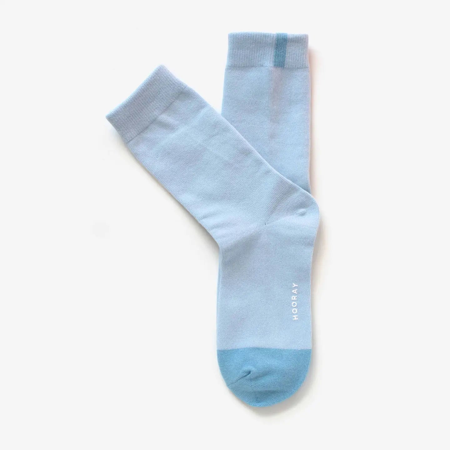 Two Tone Socks- Sky Blue