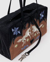 Load image into Gallery viewer, Medium Nylon Bowler Bag - Western Applique