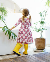 Load image into Gallery viewer, Organic Cotton Mia Dress - Pomegranate