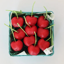 Load image into Gallery viewer, Beeswax Cherry Birthday Candles - 5 count
