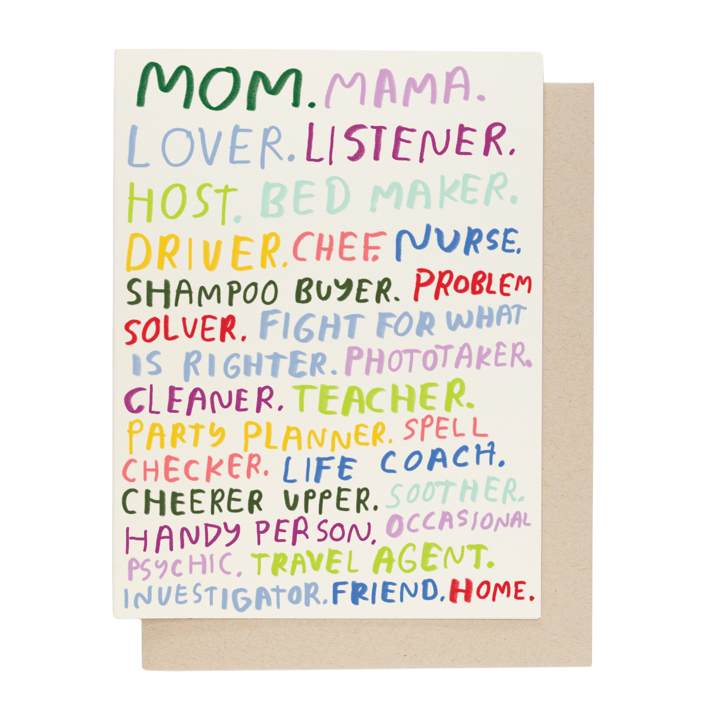 Mom You're All That Card