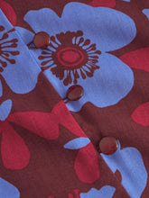 Load image into Gallery viewer, Long Floral Tie Front Dress