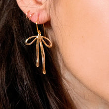 Load image into Gallery viewer, Bad To the Bow Earrings - 18K Gold Plated
